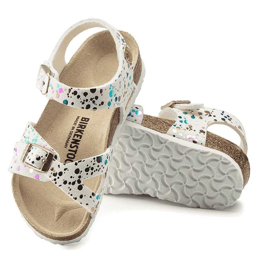 Kids Birkenstock | Kids' Birkenstock Rio Size Confetti White