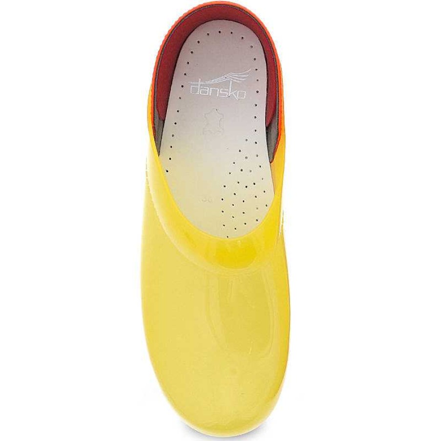 Women Dansko | Women'S Dansko Professional - Yellow Translucent