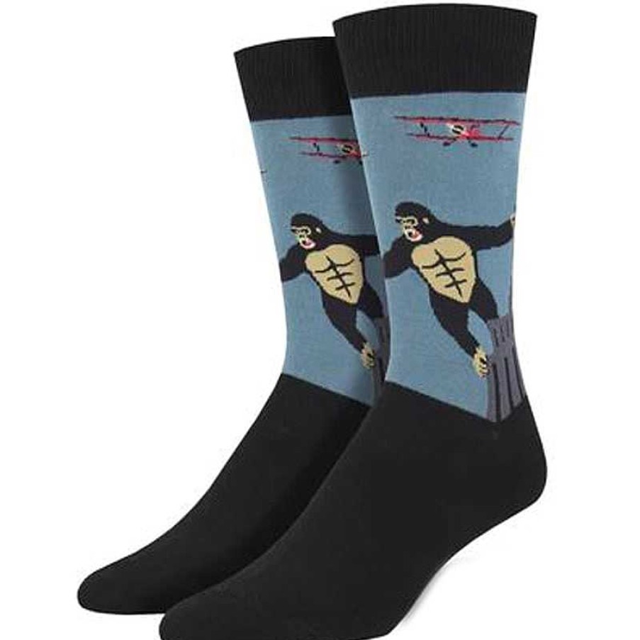 Accessories Socksmith | Socksmith King Kong Crew Socks - Blue