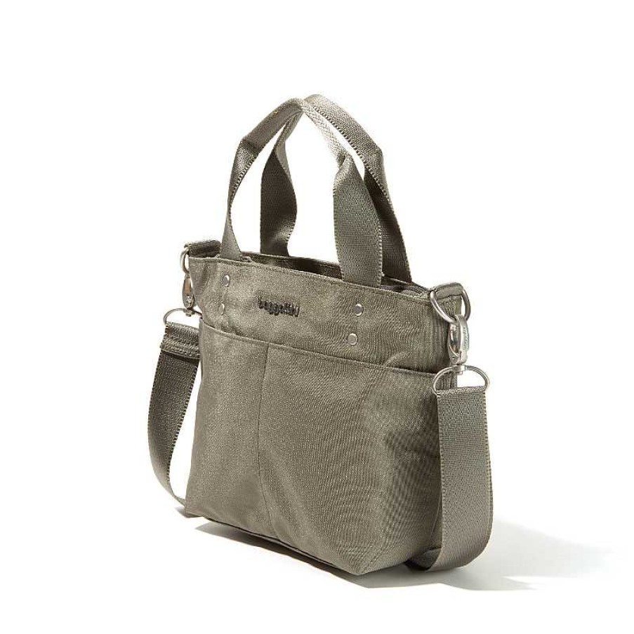 Accessories Baggallini | Baggallini Mini Carryall Tote Sterling Shimmer