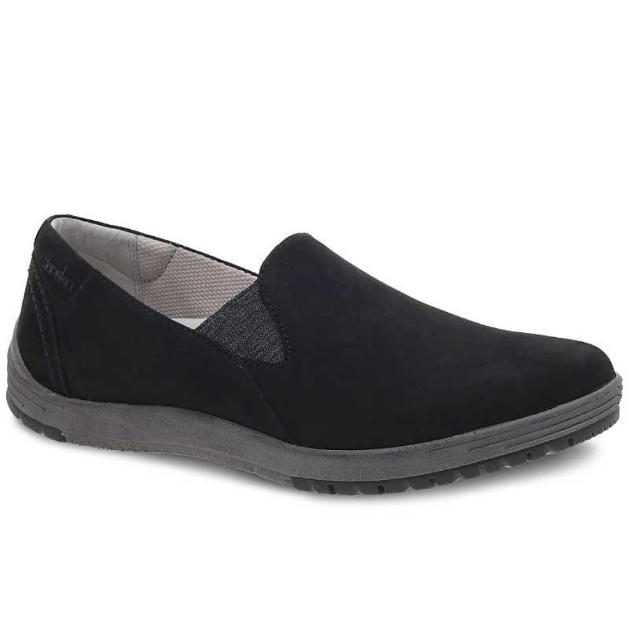 Women Dansko | Women'S Dansko Laraine Waterproof - Black Nubuck