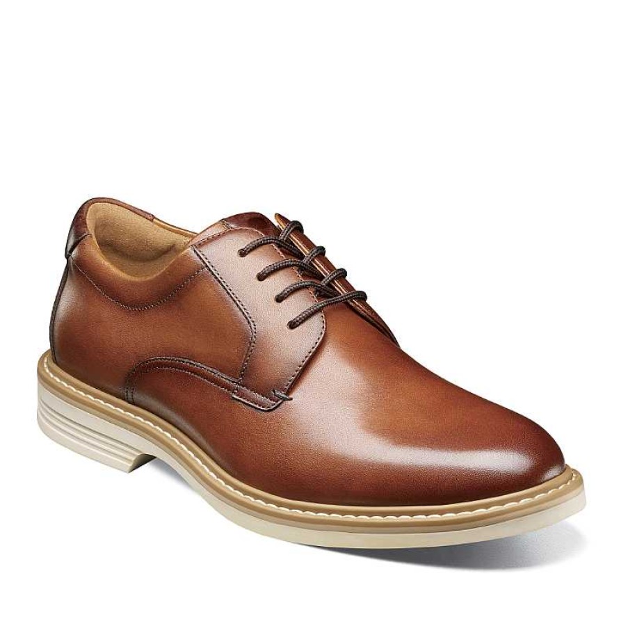 Men Florsheim | Men'S Florsheim Norwalk Plain Oxford - Cognac