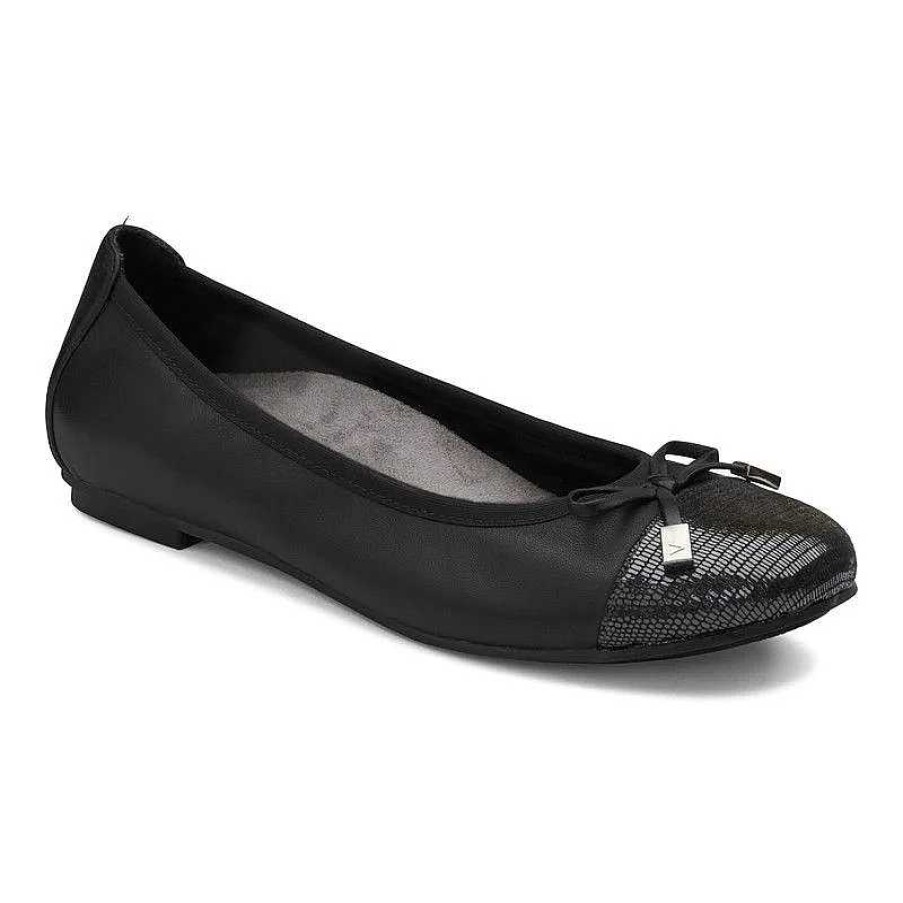 Women Vionic | Women'S Vionic Minna Ballet Flat - Black