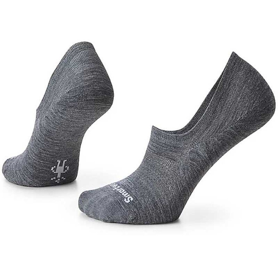 Accessories Smartwool | Smartwool Everyday No Show Zero Cushion Socks - Medium Gray