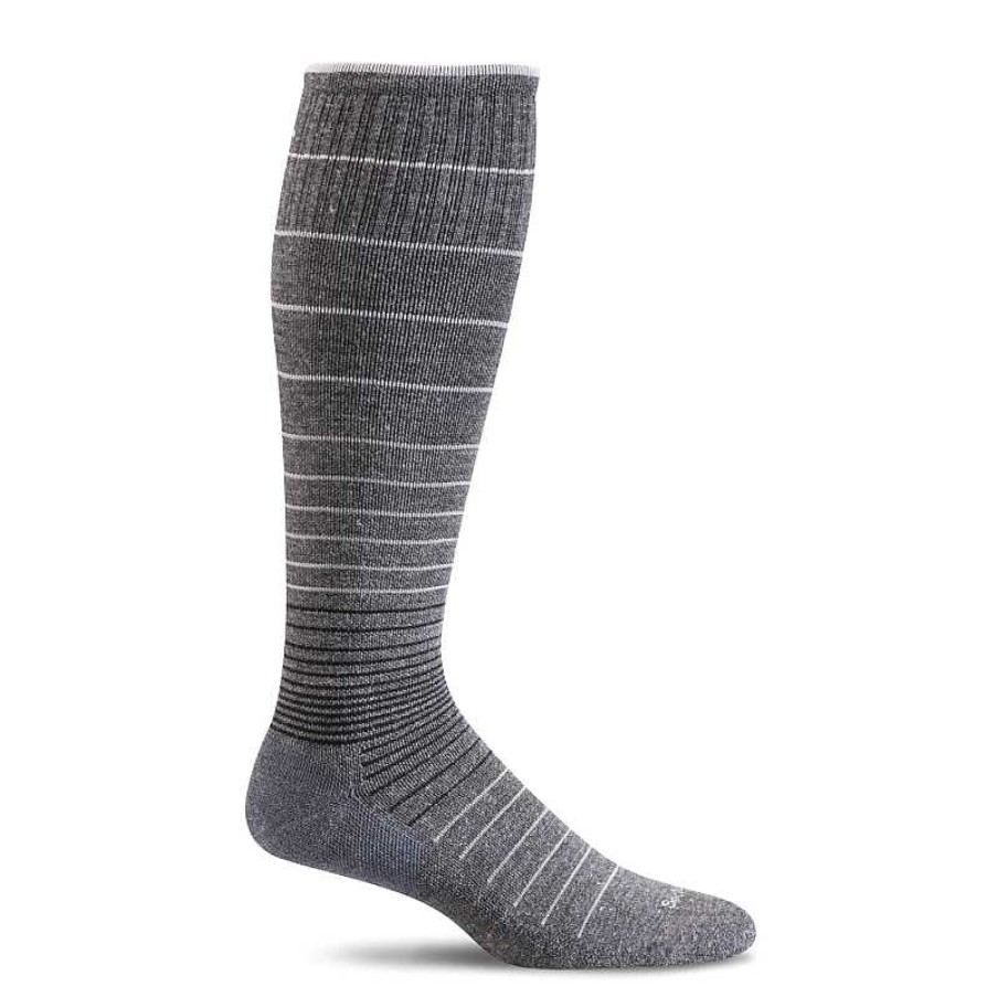 Accessories Sockwell | Women'S Sockwell Circulator Moderate Graduated Compression Socks Charcoal