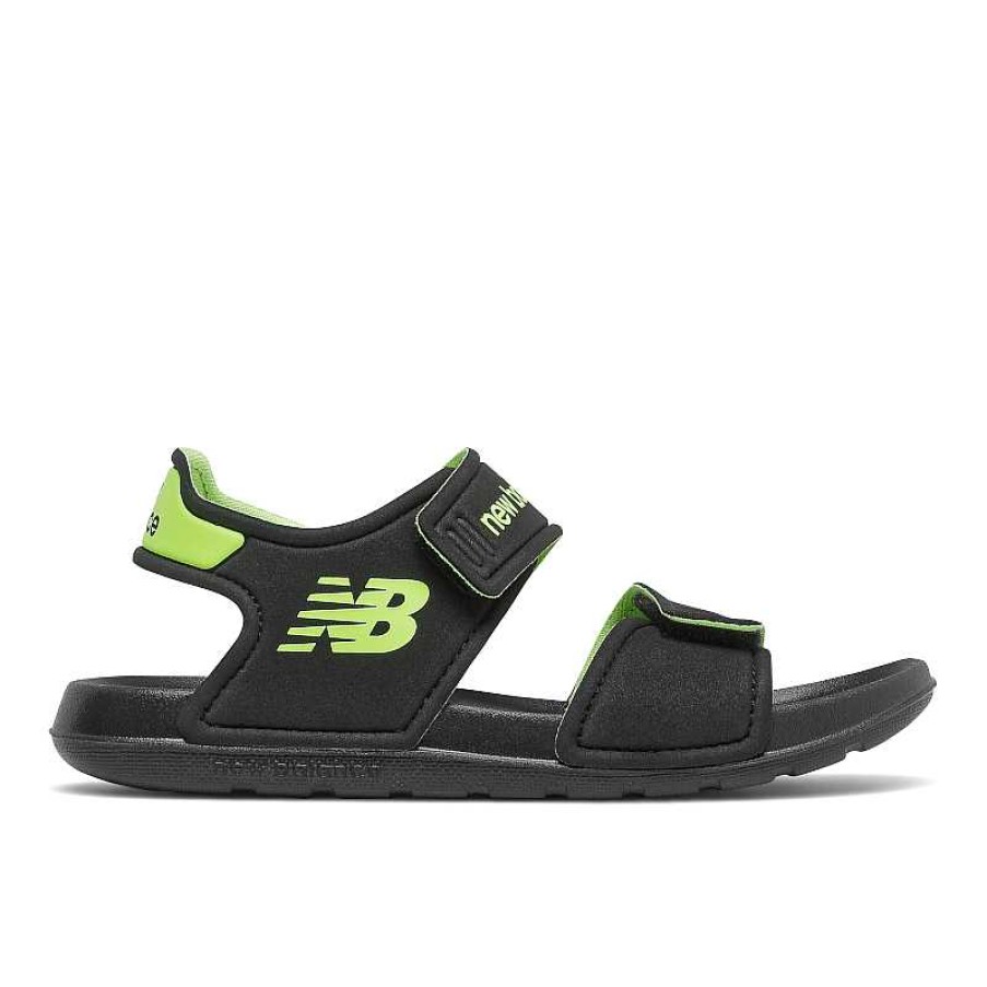 Kids New Balance | Kids' New Balance Sport Sandal Yospsdkl Size 11-7 - Black|Lime