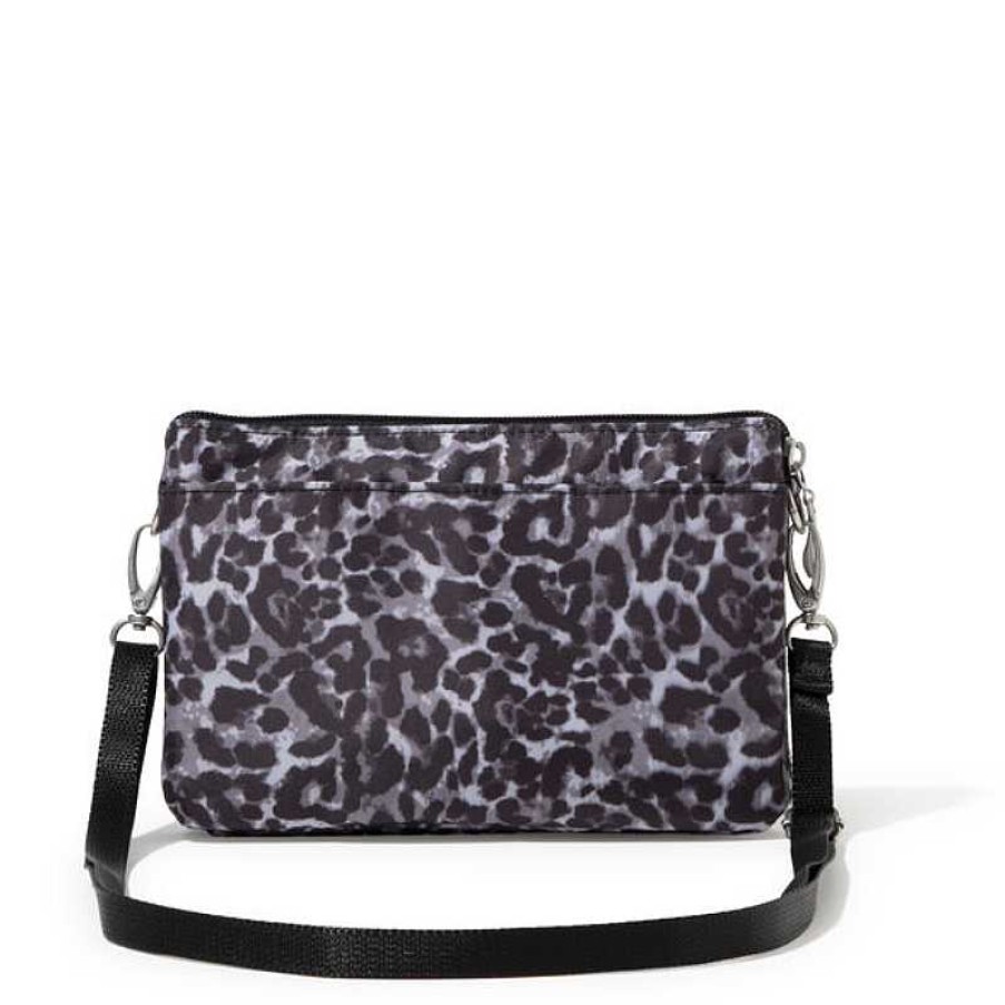 Accessories Baggallini | Baggallini The Only Mini Bag - Grey Wild Cheetah