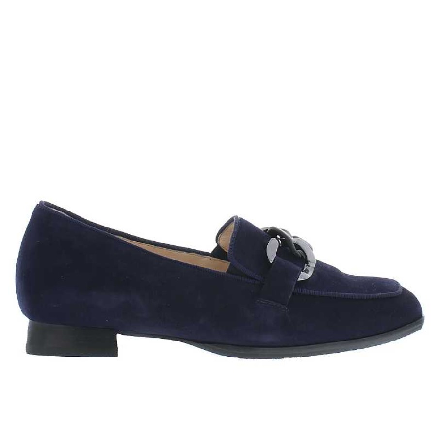 Women Hassia | Women'S Hassia Napoli Loafer - Blue - Uk Sizing