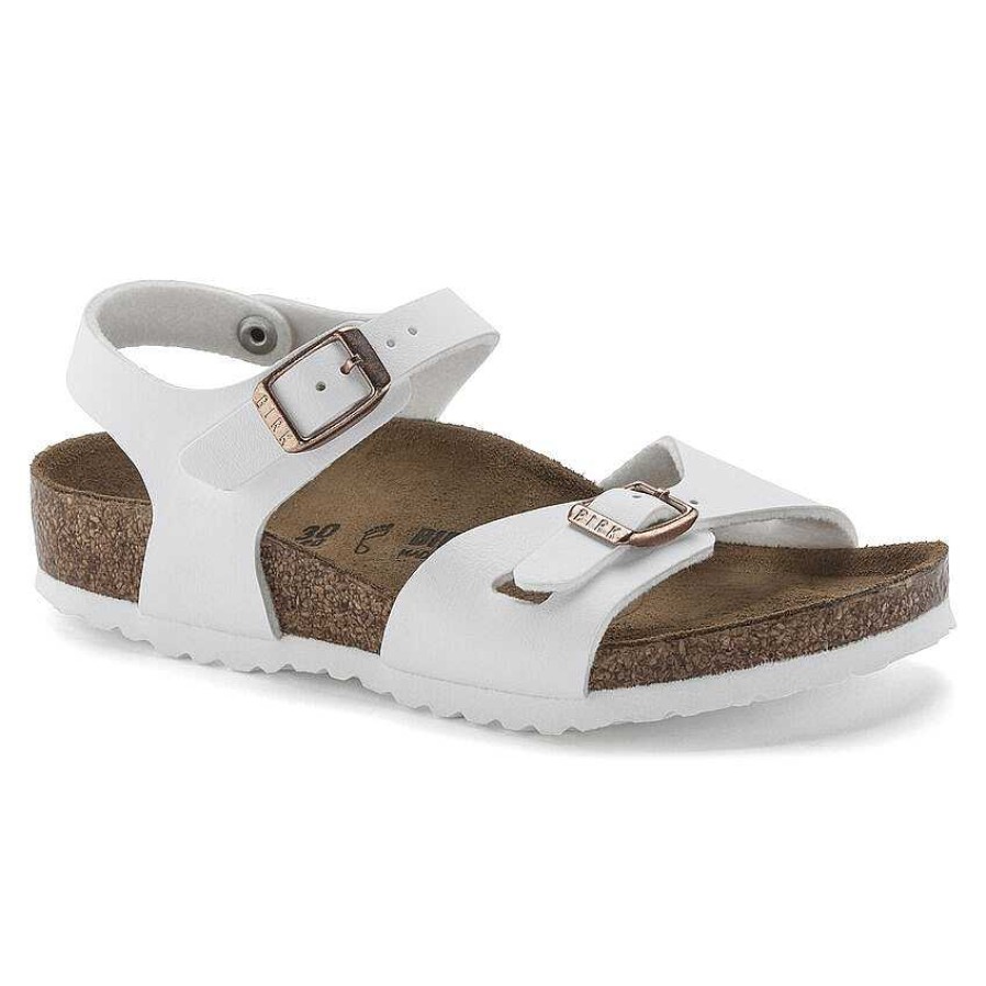 Kids Birkenstock | Kids' Birkenstock Rio Sizes 8-12 - White