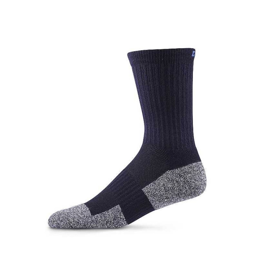 Accessories Dr. Comfort | Men'S Dr. Comfort Crew Sock - Navy