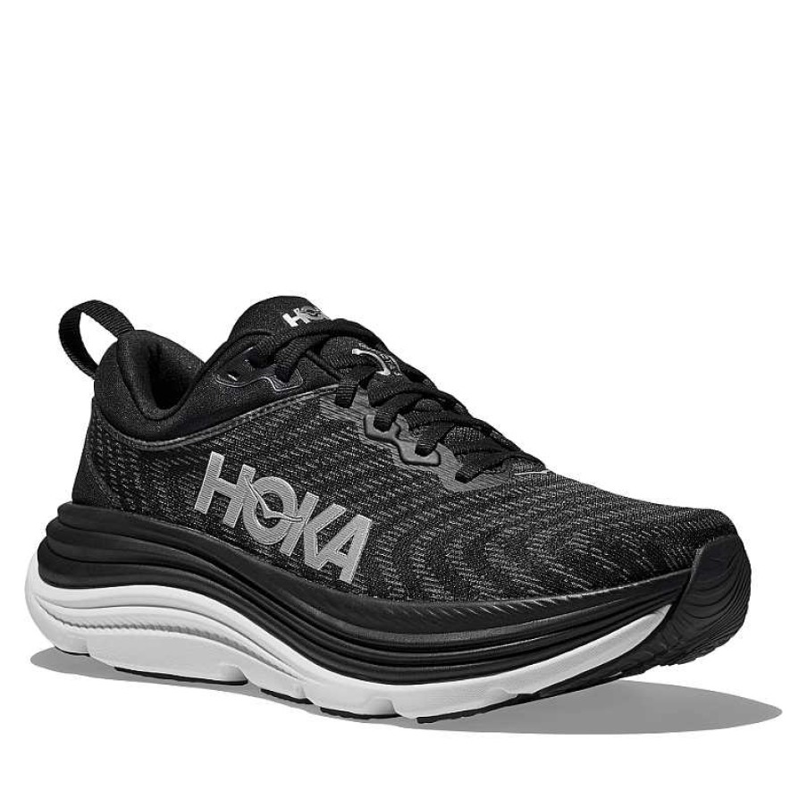 Men Hoka | Men'S Hoka Gaviota 5 - Black/White (Bwht)