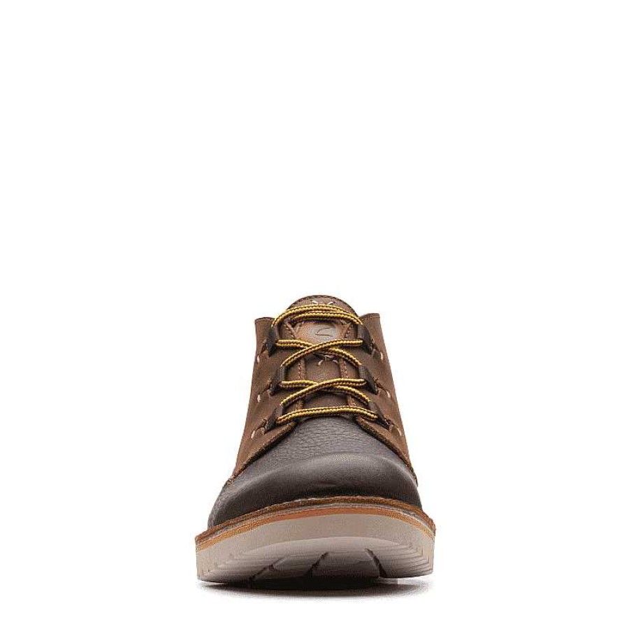 Men Clarks | Men'S Clarks Eastford Mid - Dark Brown