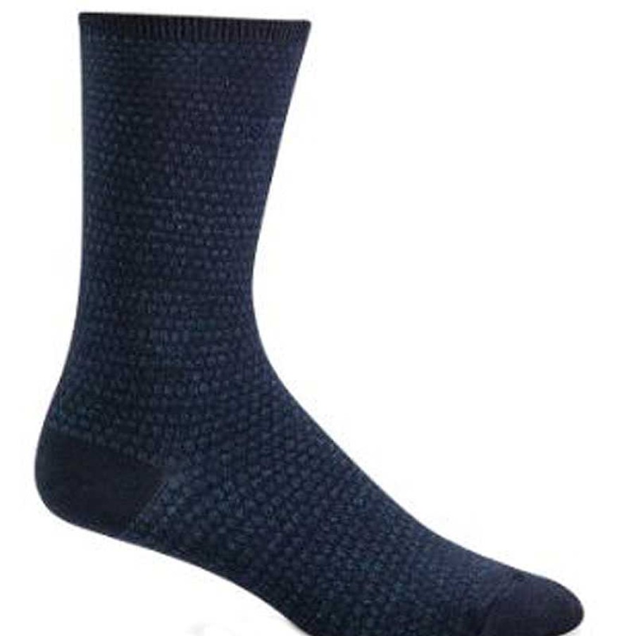 Accessories Sockwell | Sockwell Wabi Sabi Crew Socks - Navy