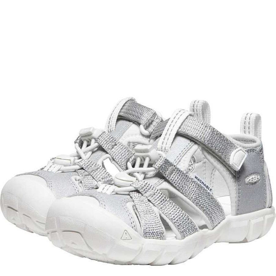 Kids Keen | Kids' Keen Seacamp Ii Cnx Size 8-13 Silver/Star White