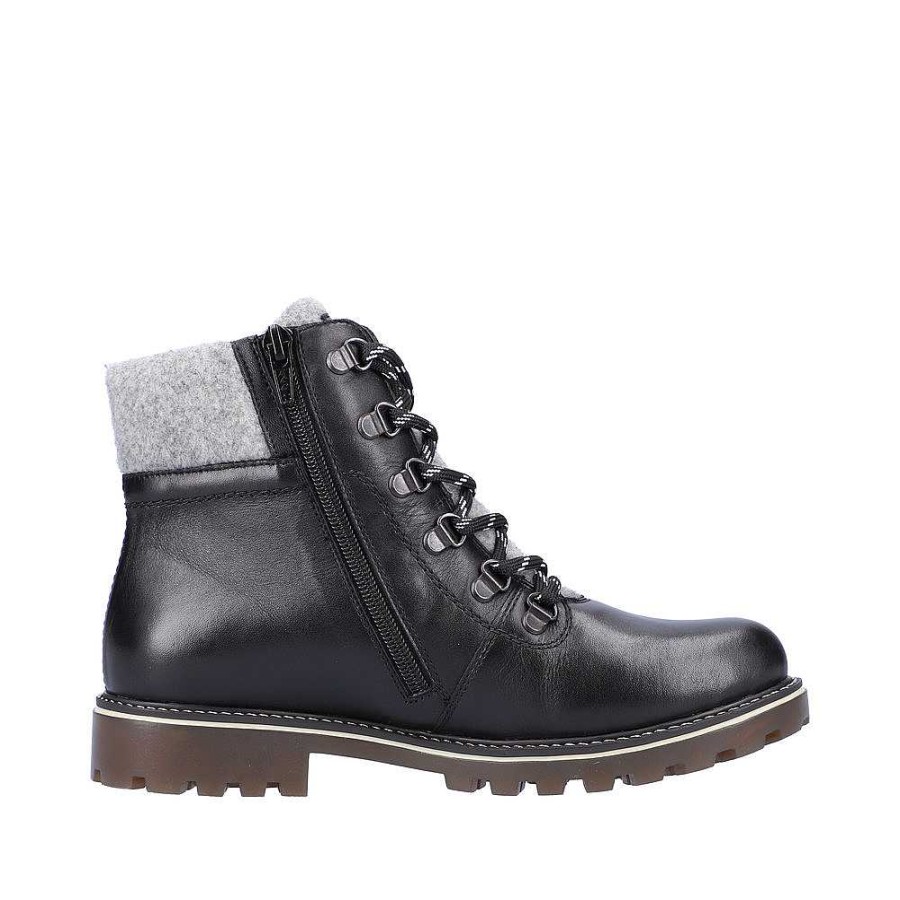 Women Remonte | Women'S Remonte D8462 Boot - Schwarz - Euro Sizing