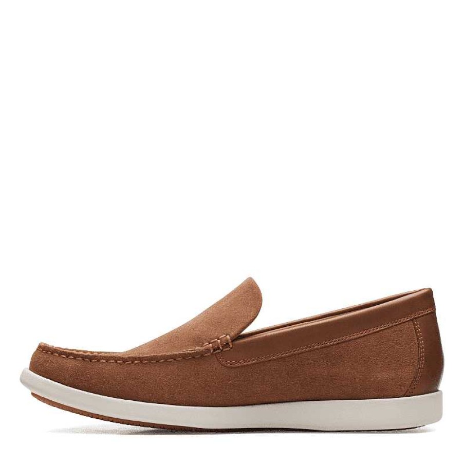 Men Clarks | Men'S Clarks Ferius Creek - Tan Combi