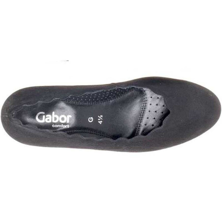 Women Gabor | Women'S Gabor Scalloped Pump 2.221-47 - Schwarz - Uk Sizing