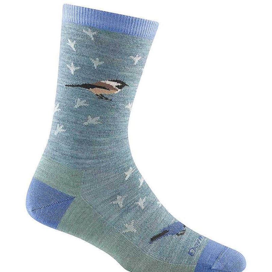 Accessories Darn Tough | Darn Tough Twitterpated Lightweight Lifestyle Crew Socks - Seafoam