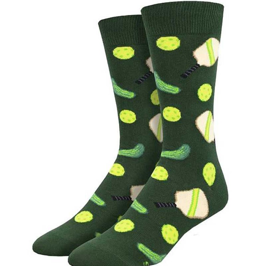 Accessories Socksmith | Socksmith Pickleball Crew Socks - Green