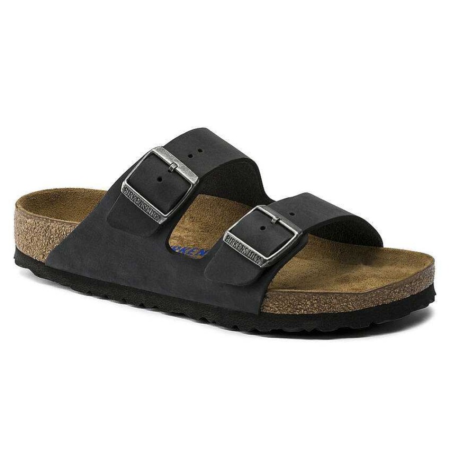 Men Birkenstock | Birkenstock Arizona Soft Footbed - Black