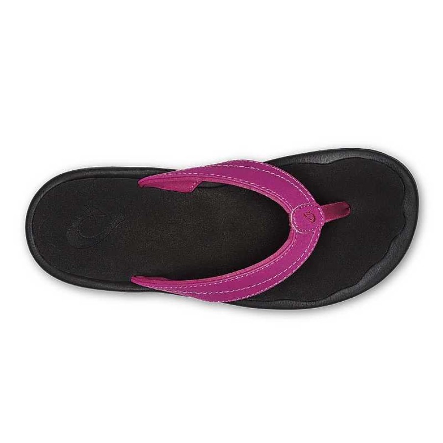 Women OluKai | Women'S Olukai Ohana Sandal - Orchid Flower|Black