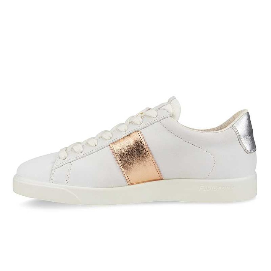 Women ECCO | Women'S Ecco Street Lite Retro - White/Bronze