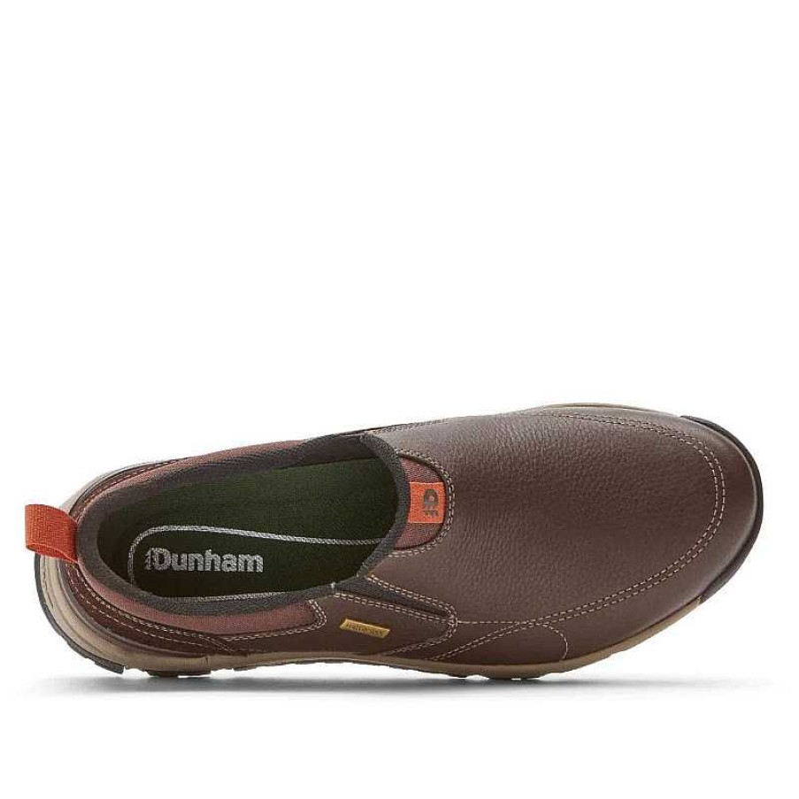 Men Dunham | Men'S Dunham Glastonbury Slip On - Brown Leather