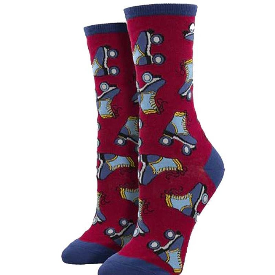 Accessories Socksmith | Socksmith Free Skate Crew Socks - Red