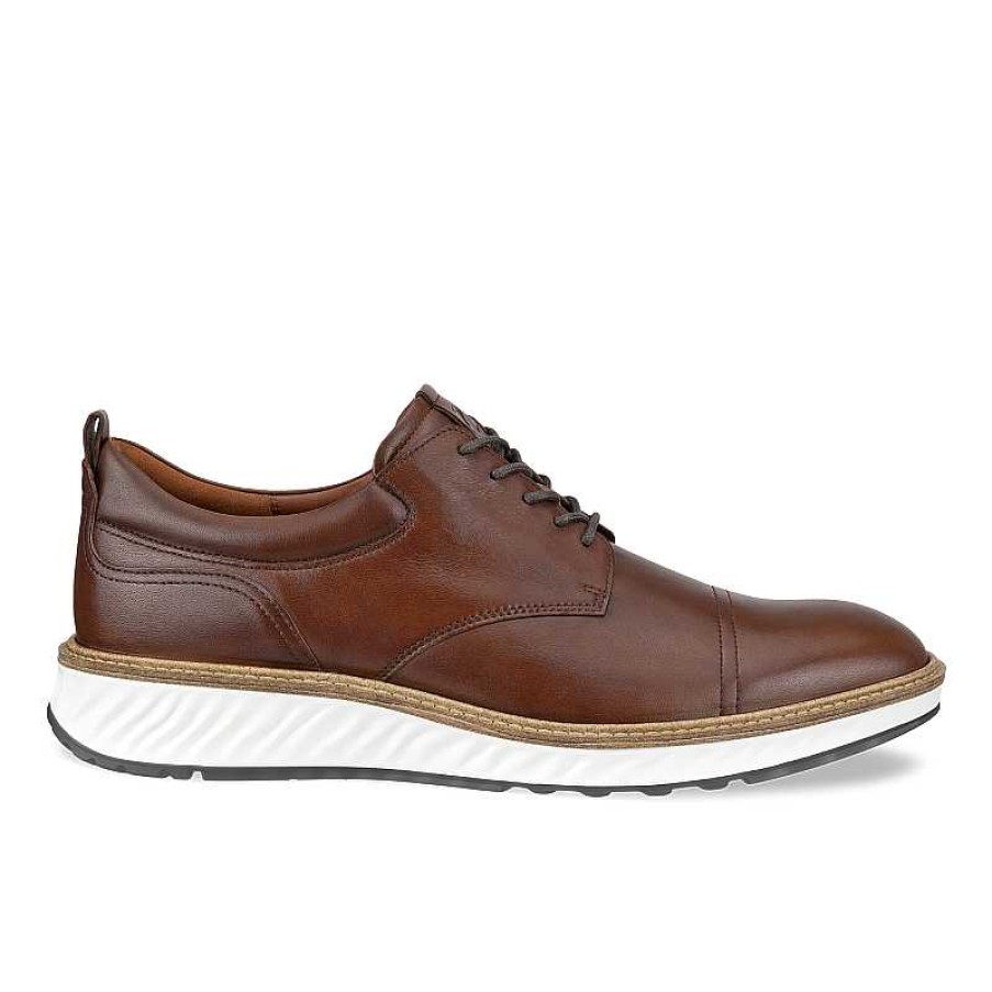 Men ECCO | Men'S Ecco St.1 Hybrid Cap Toe Oxford - Cognac