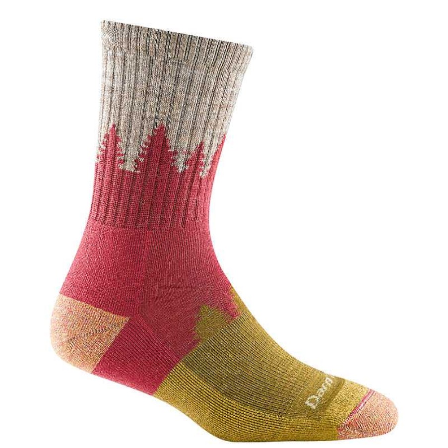 Accessories Darn Tough | Darn Tough Treeline Micro Midweight Hiking Crew Socks - Cranberry