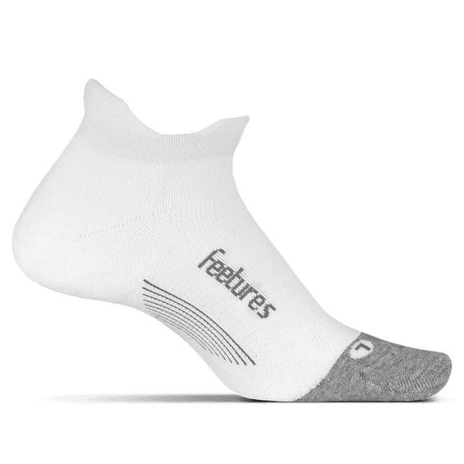 Accessories Feetures | Feetures Elite Max Cushion No Show Socks - White