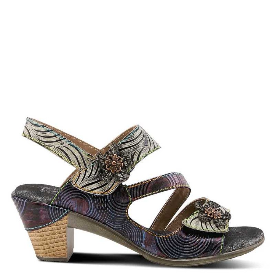 Women L'Artiste | Women'S L'Artiste Acarine Quarter Strap Sandal - Purple Multi