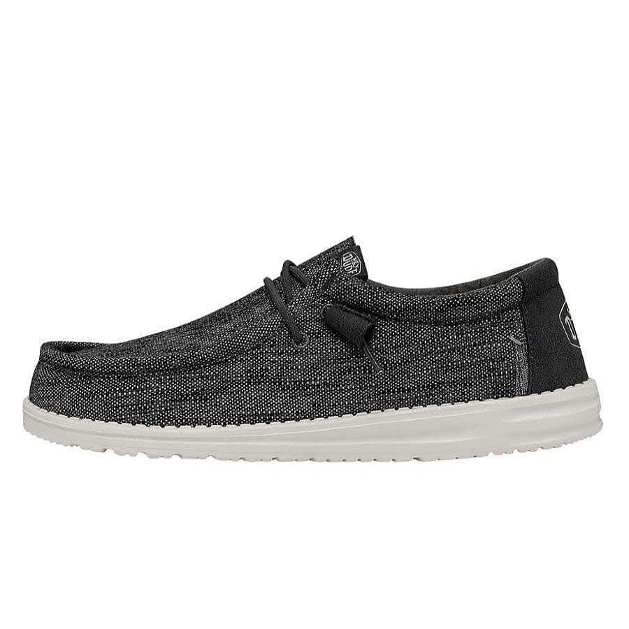 Men Hey Dude | Men'S Hey Dude Wally Ascend Woven - Abyss