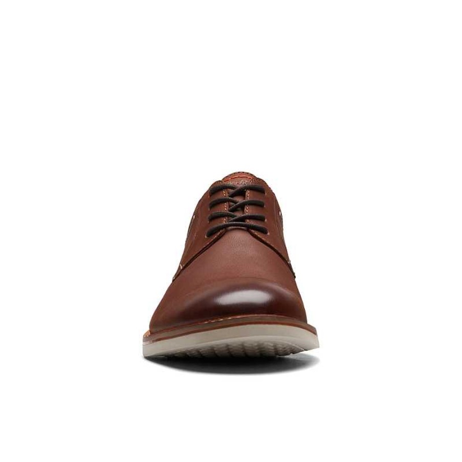 Men Clarks | Men'S Clarks Atticus Lt Lace - Dark Tan Leather