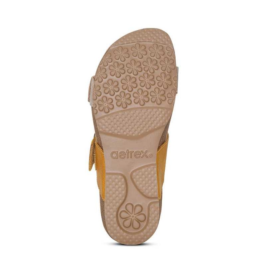 Women Aetrex | Women'S Aetrex Daisy - Sunflower