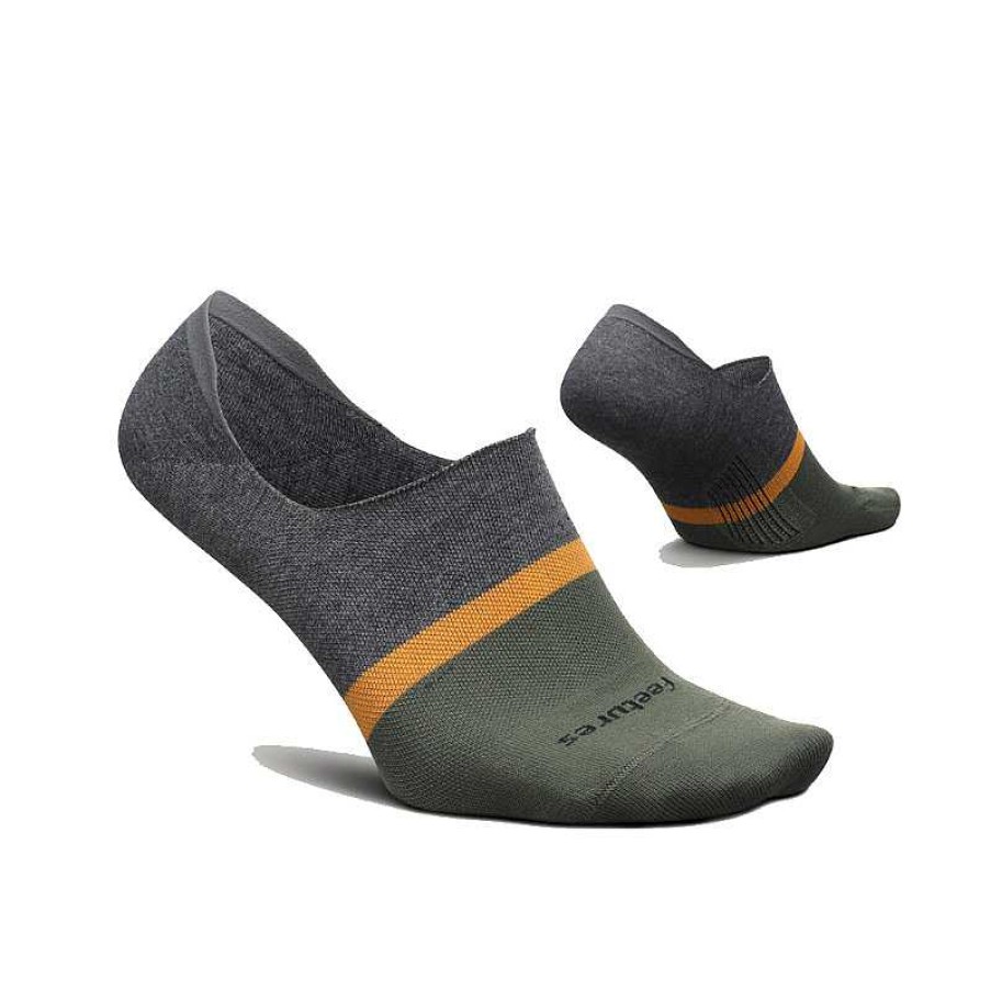 Accessories Feetures | Feetures Ultra Light No Show Socks - Cadet Gray