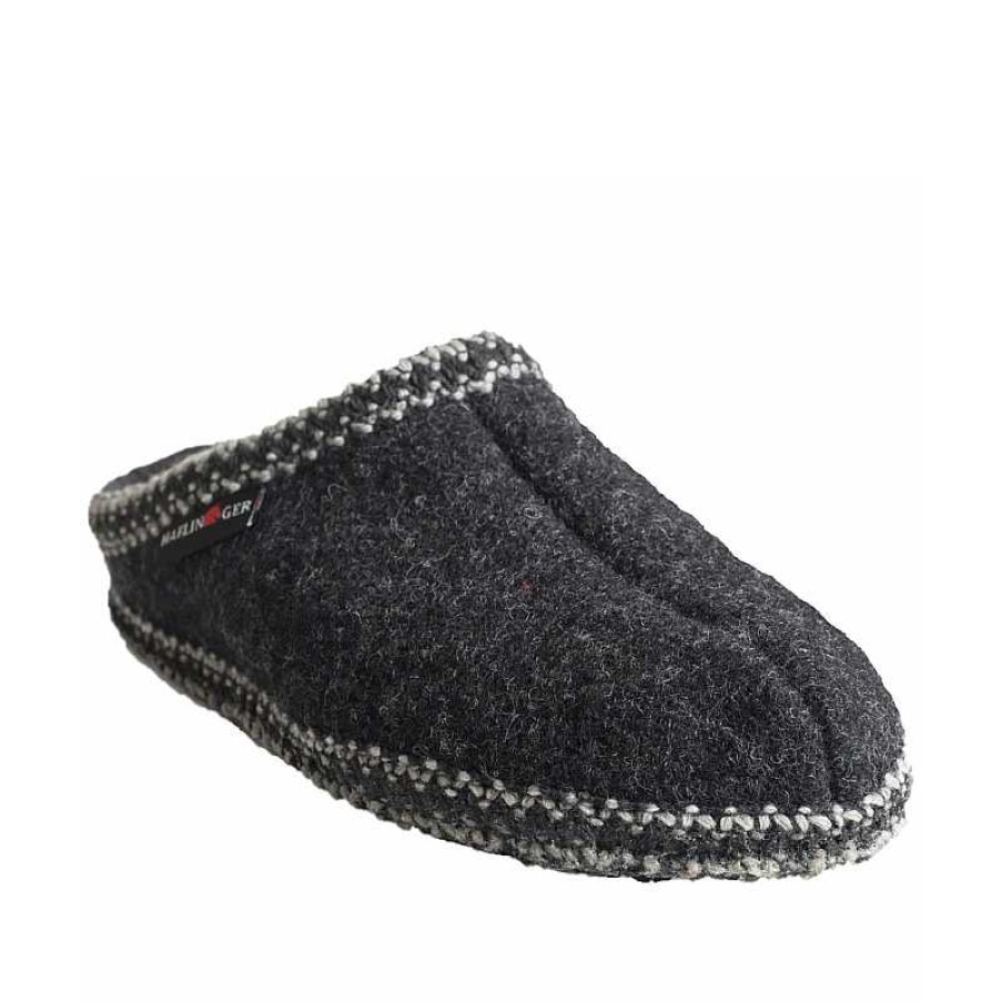 Men Haflinger | Haflinger As Wool Slipper - Charcoal