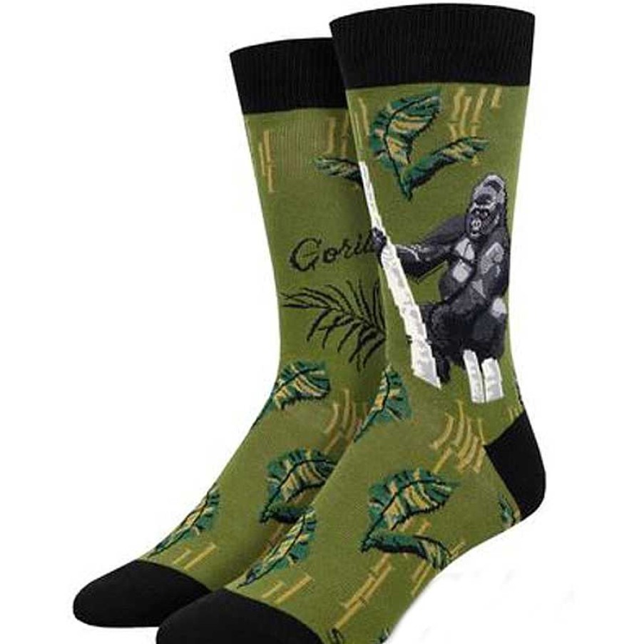 Accessories Socksmith | Socksmith Gorilla Crew Socks - Green