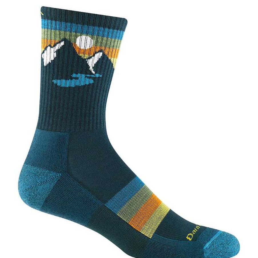 Accessories Darn Tough | Men'S Darn Tough Vermont Sunset Ridge Micro Crew Lightweight Hiking Socks - Bottle