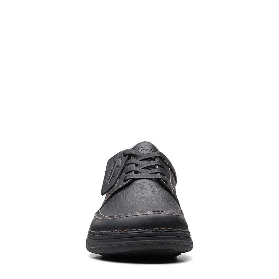 Men Clarks | Men'S Clarks Nature 5 Lo - Black Leather