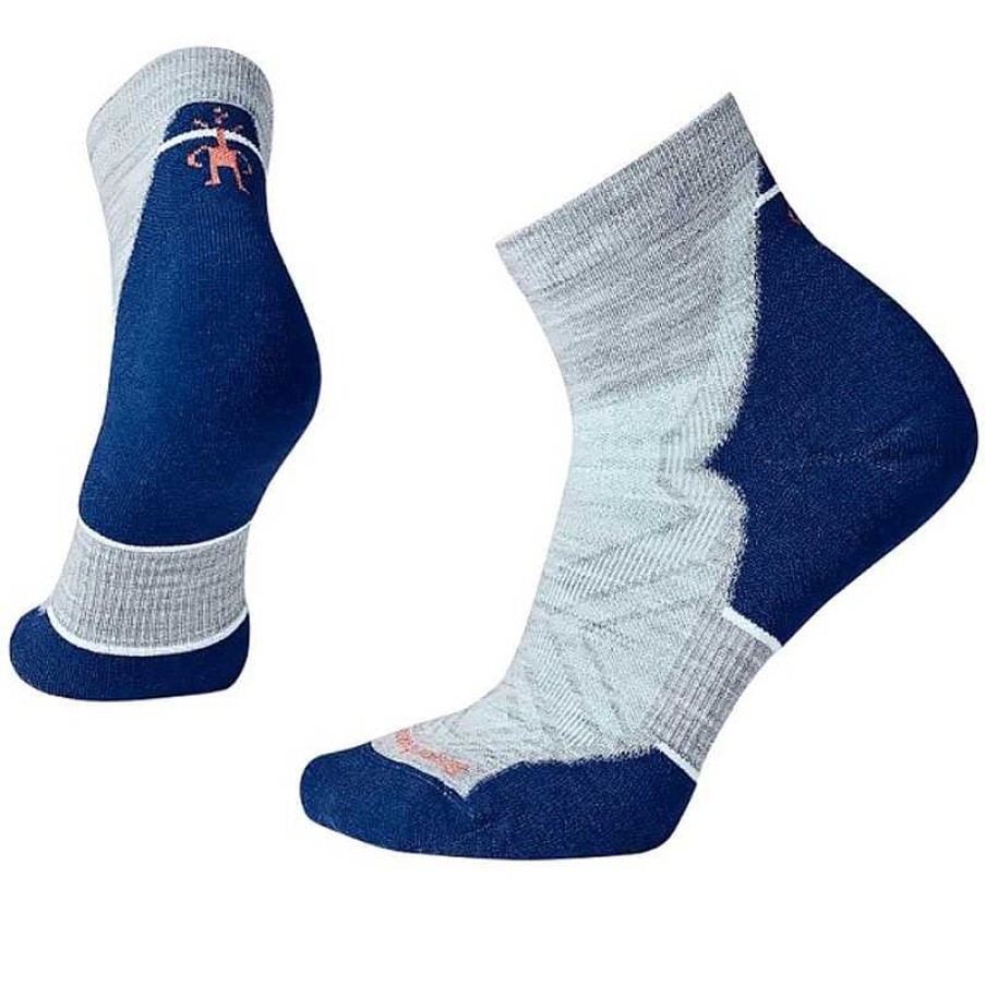 Accessories Smartwool | Smartwool Run Targeted Cushion Ankle Socks Light Grey