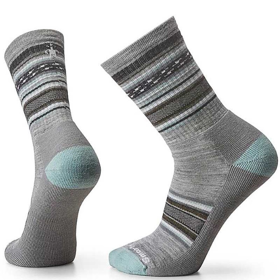 Accessories Smartwool | Smartwool Everyday Regarita Light Cushion Crew Socks - Light Gray