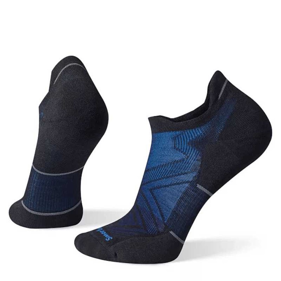 Accessories Smartwool | Men'S Smartwool Run Targeted Cushion Low Ankle Socks - Black