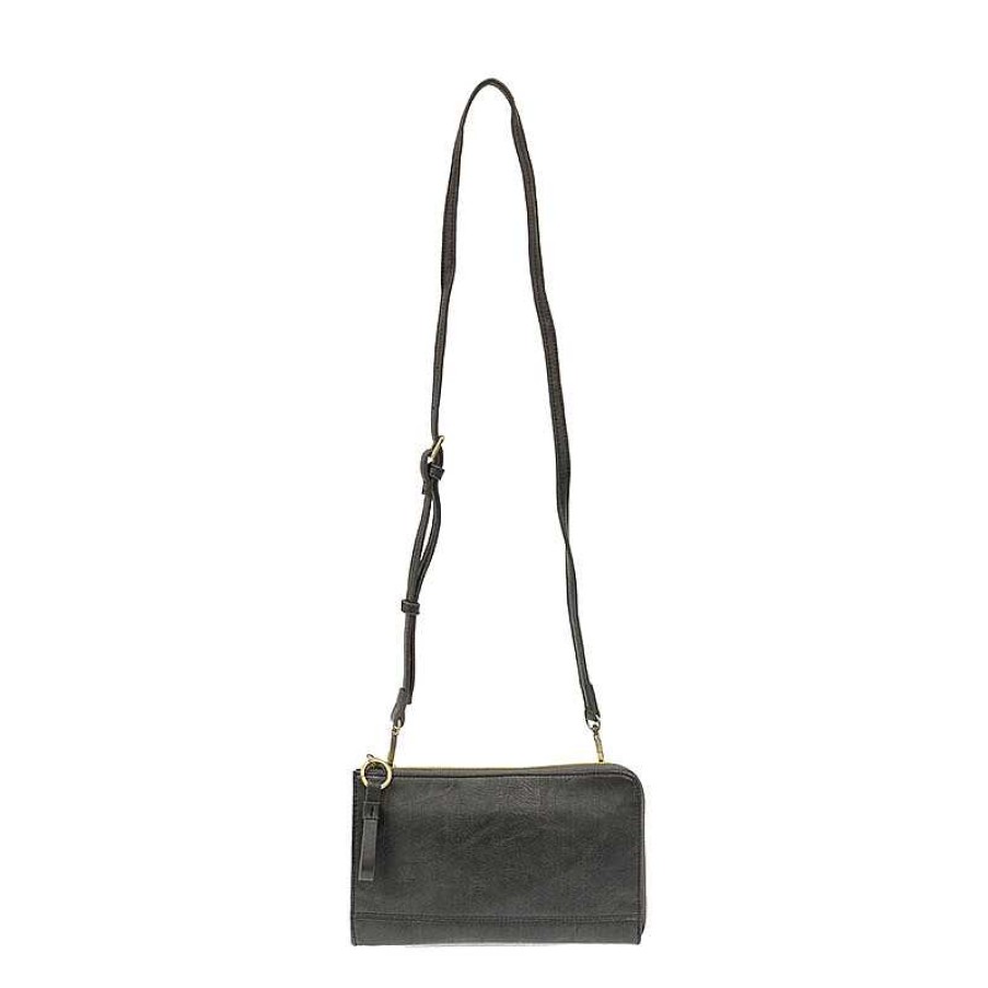 Accessories Joy Susan | Joy Susan Karina Crossbody Wallet - Metallic Graphite