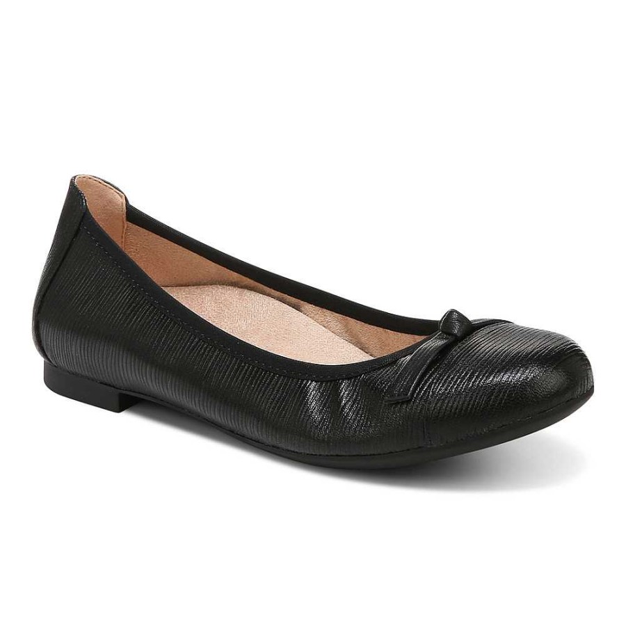 Women Vionic | Women'S Vionic Amorie Flat Black