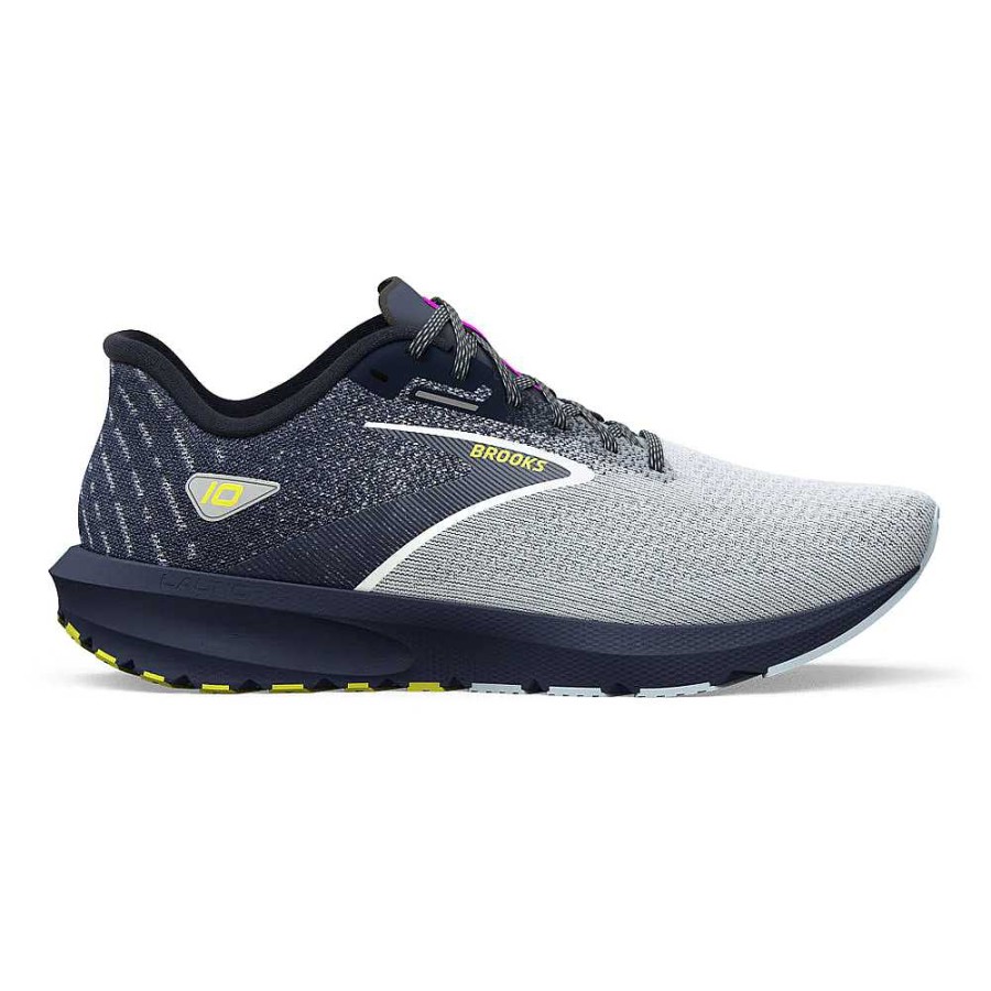 Men Brooks Running | Men'S Brooks Launch 10 - Iris/Ballad Blue/Sulphur