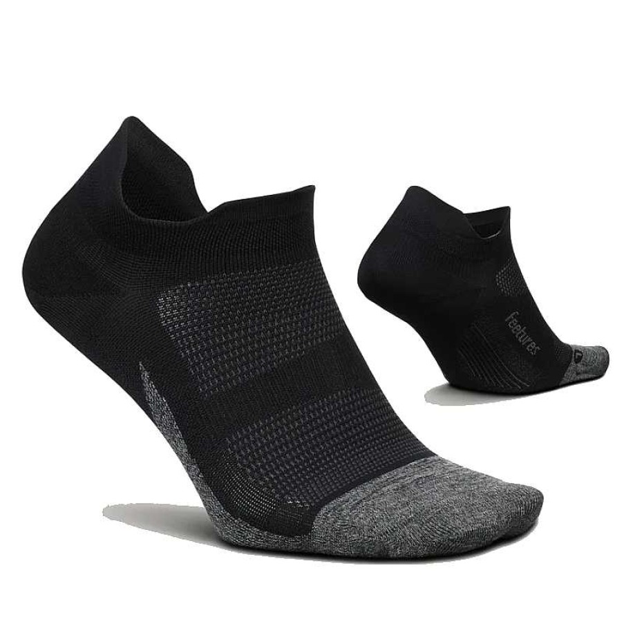 Accessories Feetures | Feetures Elite Ultra Light No Show Tab Socks - Black