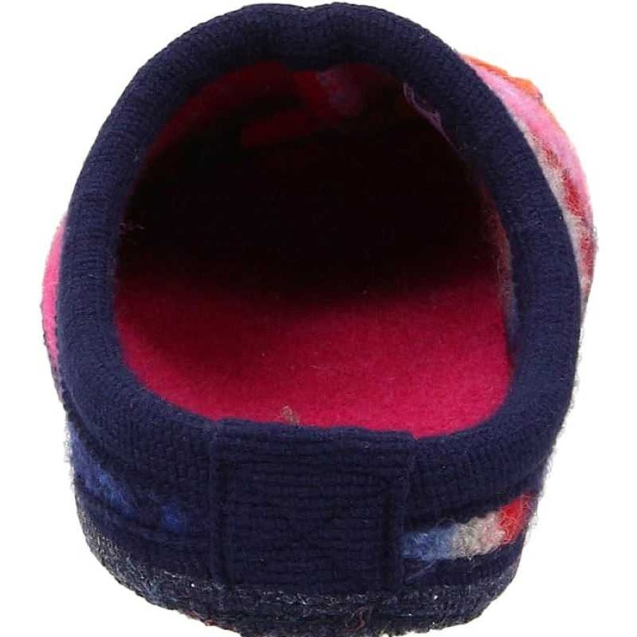 Women Haflinger | Women'S Haflinger Calypso Wool Slipper - Strawberry Multi