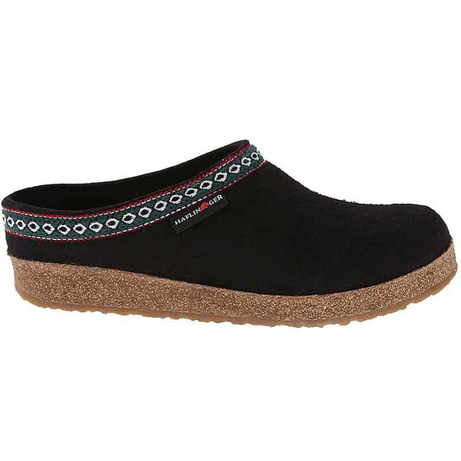 Men Haflinger | Haflinger Gz Slipper - Black