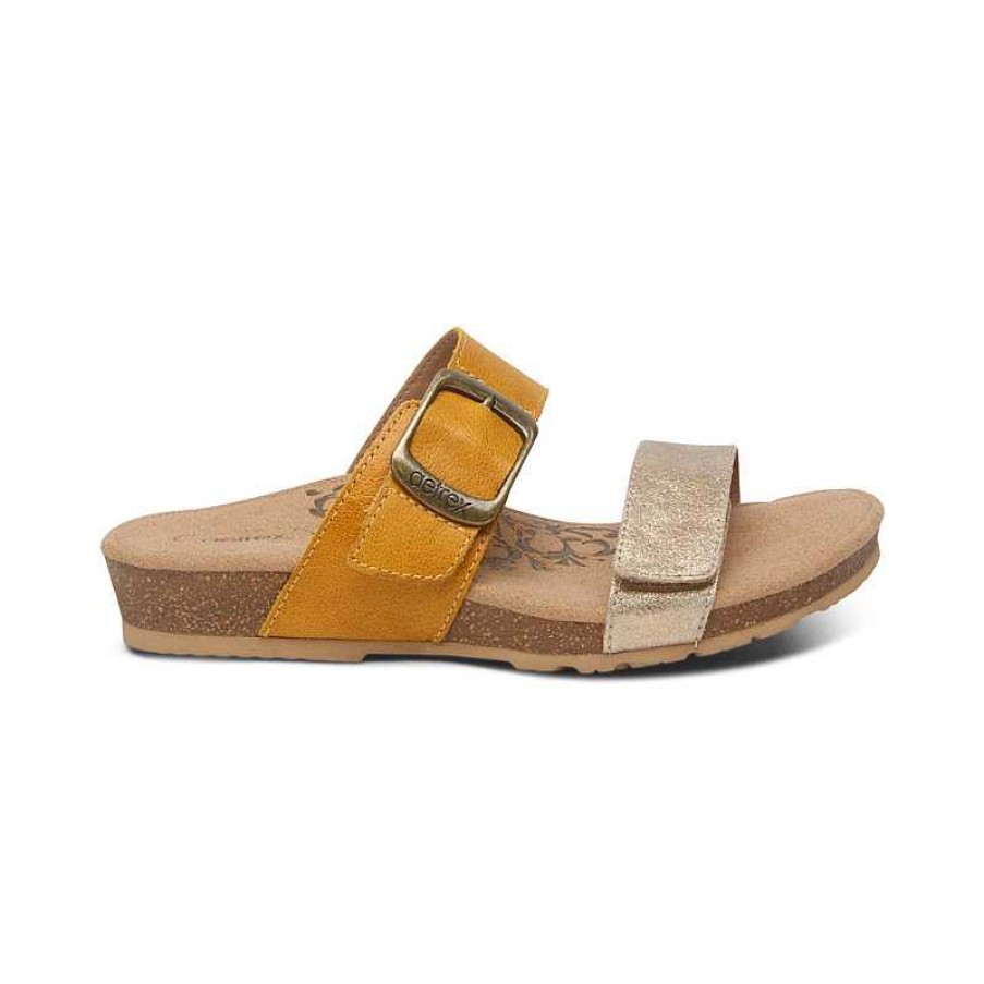 Women Aetrex | Women'S Aetrex Daisy - Sunflower